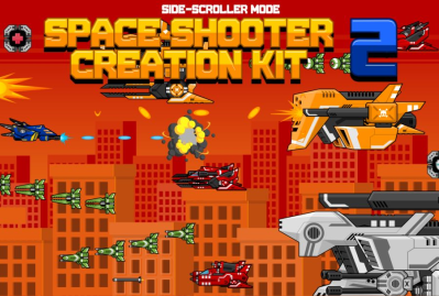Space Shooter Kit 2 - Side Scroller main cover image